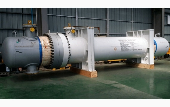 Titanium heat exchanger