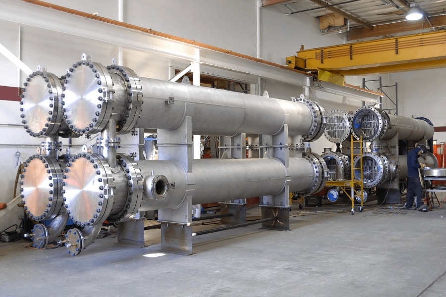 Titanium heat exchanger